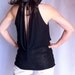 Sexy Draped Halter Top White Cotton Elastane by BoutiqueAlaMode