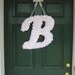 Customizable Fabric Letter Wreaths for Weddings/Front Door/indoor wall decor/Nursery/Hospital Door