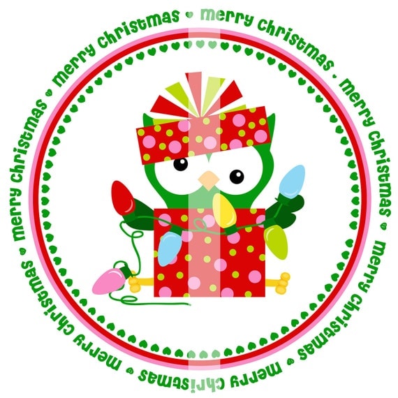 DIY Printable Christmas Owl 1 Iron On Transfer Digital Image
