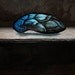 Blue Angel Wing - Antique Stained-Glass Church Window Fragment, 1800s Gothic Revival, Beautiful Artifact