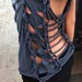 RESERVED for Rachel----The Doors Jim Morrison Shredded Shirt