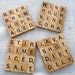 Two Scrabble Coasters Set -- personalize it