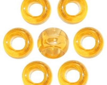 720 Acid Yellow Transparent Pony Beads
