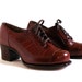 Vintage Women Shoes, Oxford Lace-Up's, Unworn 1940's, size 4 to 5, Wide Width