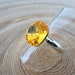 Sunflower Crystal Ring Swarovski - Silver Plated Ring