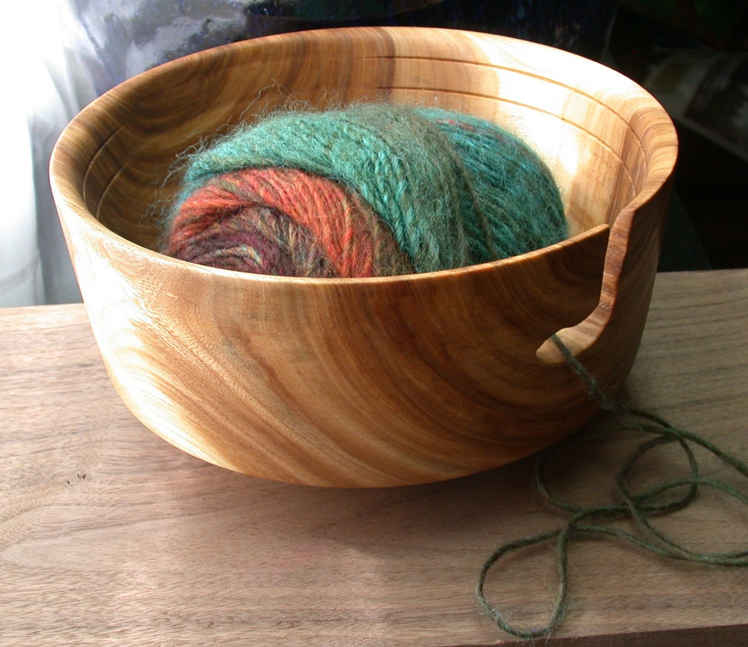 Yarn Bowl wood hand turned