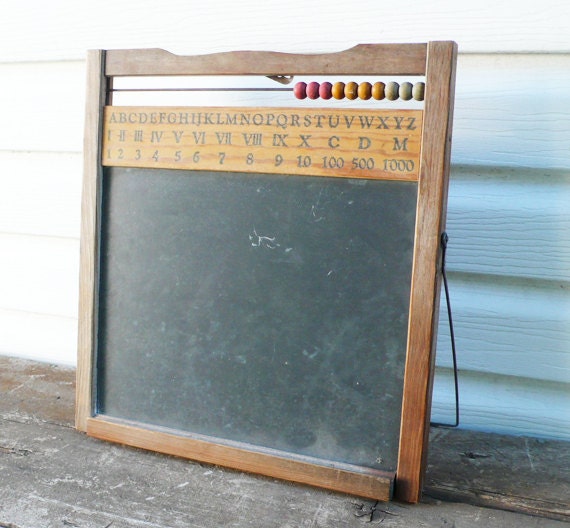 real chalkboard slate stand