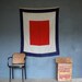 Vintage Worn Signal Flag - W for Whiskey