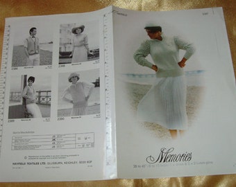 Vintage Hayfield Memories 2387 Sweater Knitting Pattern