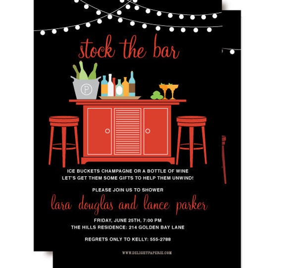 Stock The Bar Invitation Templates 8