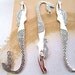 4pcs Antique silver Mermaid Bookmark Hooks 30mmx120mm
