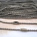 50pcs 2.4mm 27inch bronze ball necklace chain with matching connector