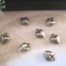 25pcs of Bronze Mini Love heart Charms 9mm