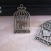 10pcs of Antique bronze Love birdcage Pendant charm 19mmx34mm