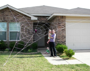 25 ft GIANT Spider Web - Halloween House Prop