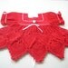 Christmas or Valentines Crocheted Pineapple Dress 3 to 6 months in Red