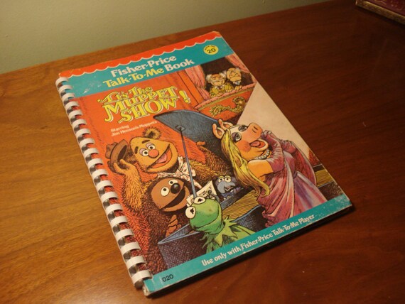 Vintage Fisher Price Talk-to-me Book It's The Muppet