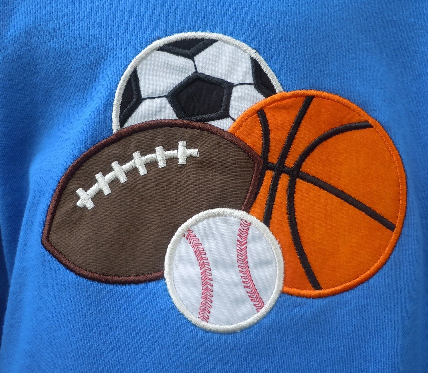 Sports Applique Shirt for boys by sewmonogramit on Etsy