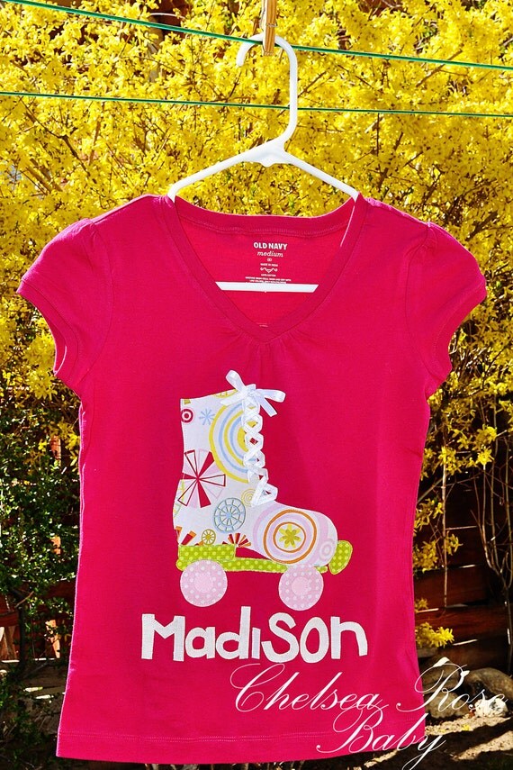 Girls Roller Skate T Shirt Toddler T shirt Baby shirt