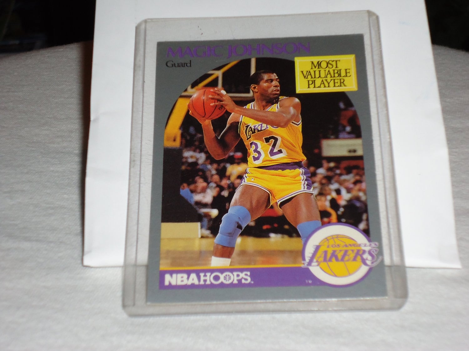Magic Johnson MVP 1990 Hoops Basketball Card