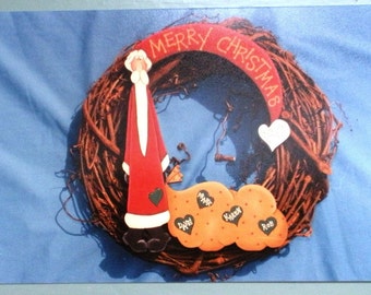 Country Prim Christmas Santa Patches Tole Painting Pattern Packet Best Friends Decor Art Crafts