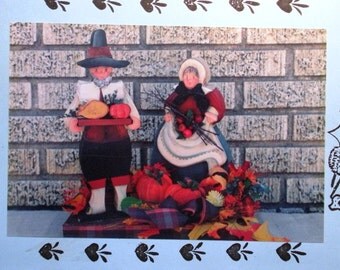 Thanksgiving Pilgrims Linda Pinion Tole Painting Pattern Country Packet Crafts Art Holiday Decor
