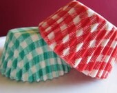 Red & Green Gingham Cupcake Baking Liner Cups Il_170x135