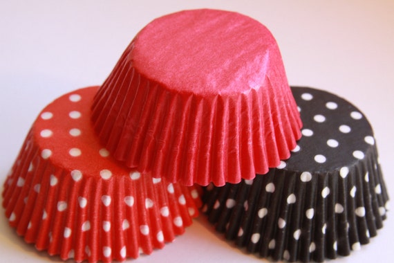 36 Black Red Lady Bug Baking Liners Il_570xn