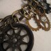 Brass Gears Charm Bracelet - Steampunk Style