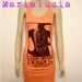 Coral orange peach Spring tank for women - very long tank - dress - vest - black lady shape with pearls necklace