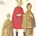 Vintage Cape Cloak Pattern Simplicity 7262 Size 14