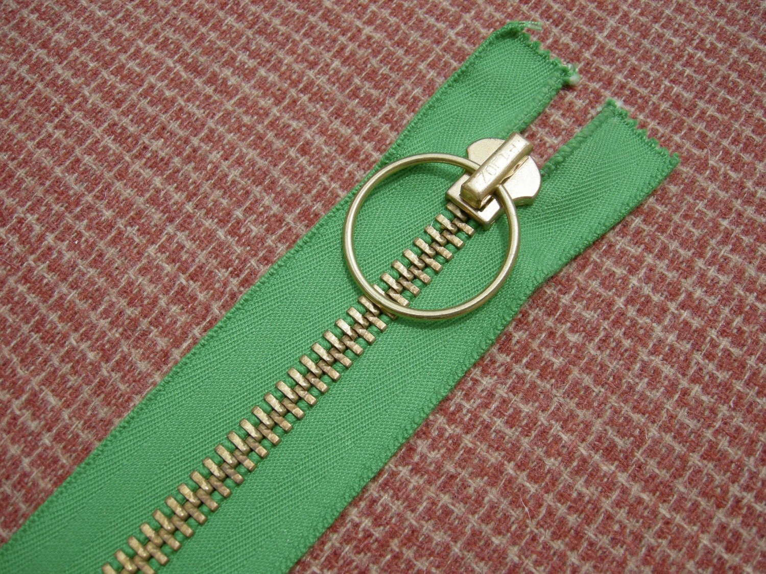 Big Green Zip Heavy Duty Metal Zipper