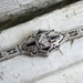 Stunning Vintage 14K White Gold Sapphire and Diamond Bracelet.