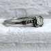Classic Vintage 14K White Gold Diamond Engagement Ring - 0.46ct