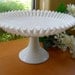 Fenton Milk Glass Hobnail Dessert Pedestal Stand