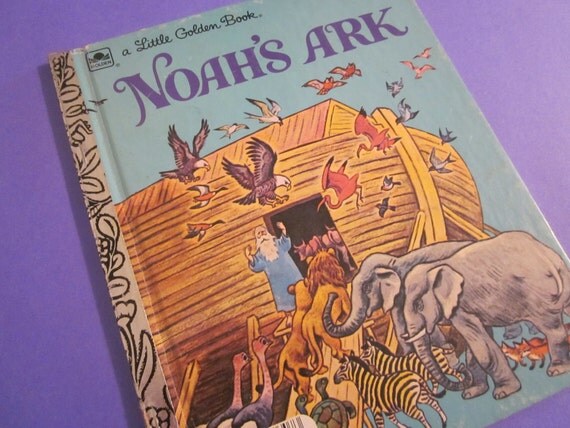 Vintage Noah's Ark 1969 Little Golden Book by LucysBooks on Etsy