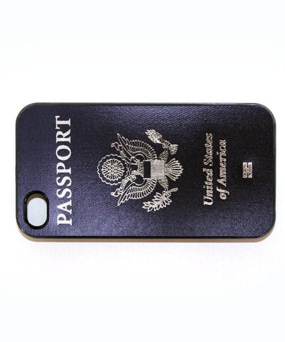 Items similar to iPhone 4 case Passport Choose Black Case or White