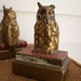 armor bronze owl bookends