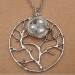 Nest Tree and Fresh Water White Pearl Necklace