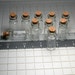 10 Small Miniature Glass Bottles With Your Choice Of Corks 3.0cm x 1.3cm