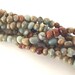 Natural African Opal Jasper Pebble Nugget beads - 8" Strand