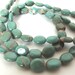 Turquoise Howlite Oval Shaped Beads, measuring 7x9mm - 15" Strand