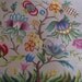 canvaswork Jacobean style floral seat cover