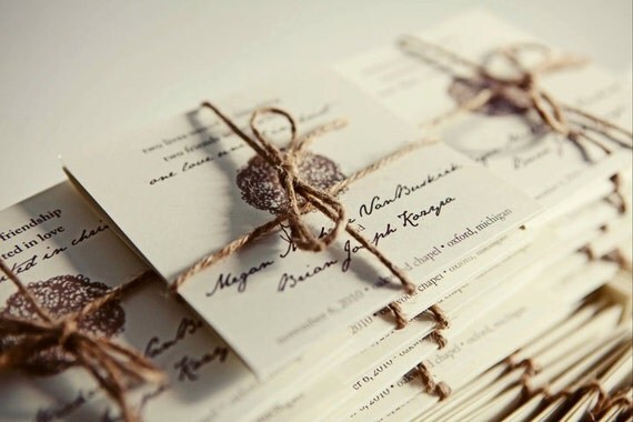 Custom Wedding Stationery by pcelovedesign on Etsy