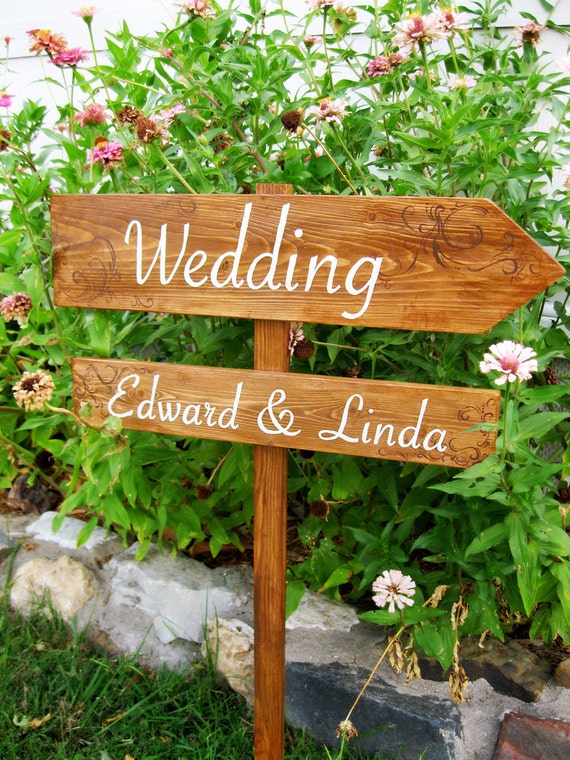 Items similar to Wedding sign, custom, handpainted rustic wood on Etsy