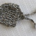 Crochet Baby Earflap Hat Gray and Brown Flecked Newborn