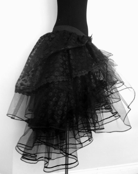Items Similar To Black Tulle Lace Stunning Tutu Skirt On Etsy 7304