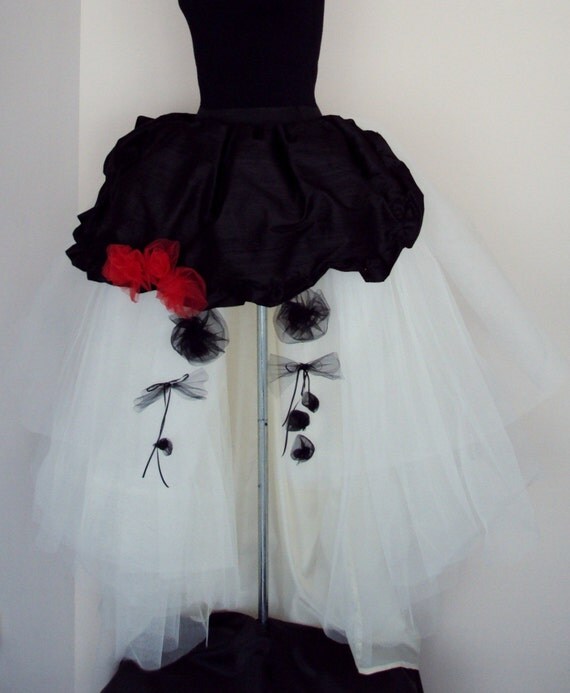 black tulle wedding skirt