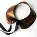 Bronze Goddess - Faux Leather Bib Collar Necklace