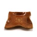 Brown Ceramic Plate with a Coqui (Tree Frog) made in Puerto Rico by Miri Hardy Pottery